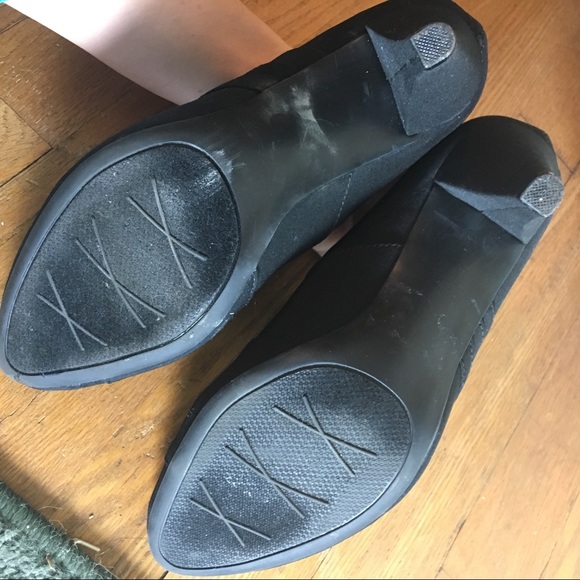 Black High Heeled Booties Sz 7.5 - Picture 6 of 6